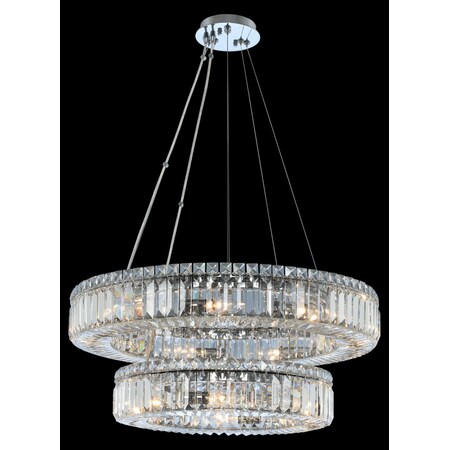 Kalco Allegri Rondelle (18 + 26) Inch 2 Tier Pendant 11775-010-FR001